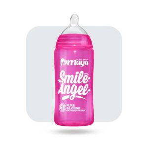 شیشه شیر رنگی مایا صورتی 300 میل